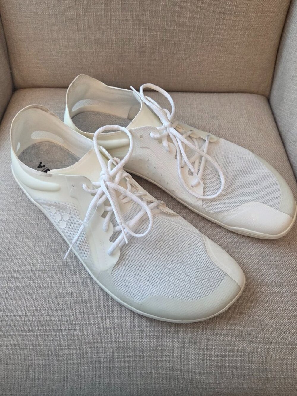 Vivobarefoot Primo Lite III Mens Zero Drop Barefoot Shoes Size 15 EU 49 White